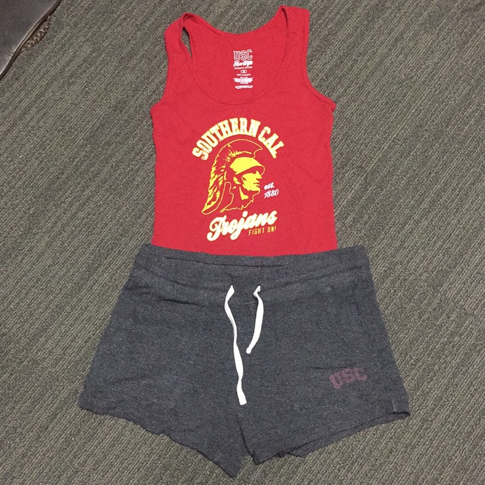 USC Trojans tank and shorts set